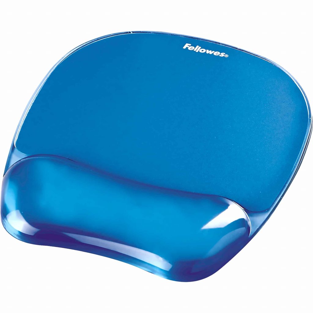 Mousepad Wrist Support Blue Crystals™ Gel – Fellowes