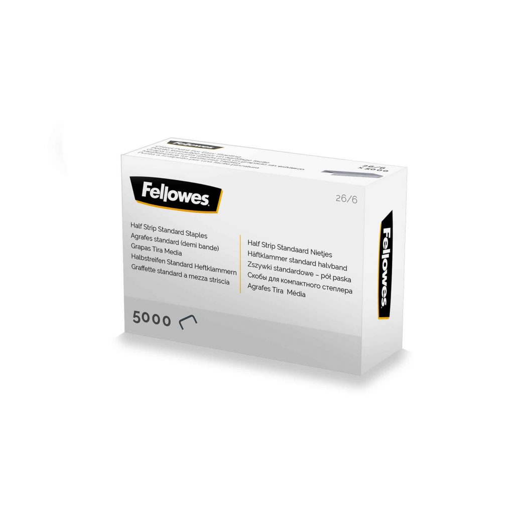 HalfStrip Staples 26/6 (5000 pcs) Fellowes