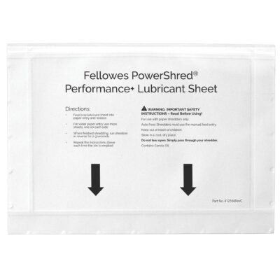 POWERSHRED® Performance+ Lubricant Sheets 10pk