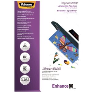 SuperQuick Laminating Pouch – A4 Glossy 80 Micron