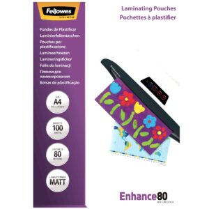 Matte A4 Laminating Pouch 80 Micron – 100 pack