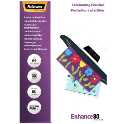 Matte A4 Laminating Pouch 80 Micron – 100 pack